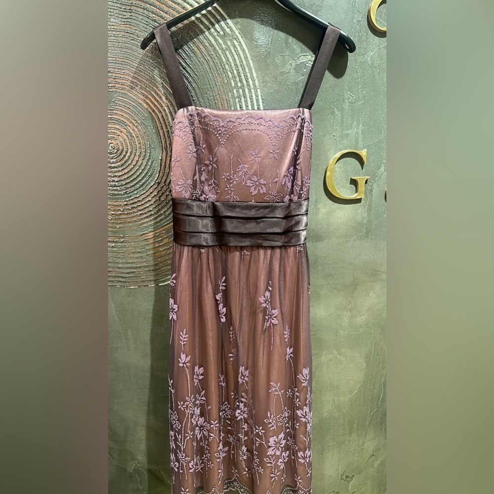 NWOT R&M Richards Mauve Strapless Dress size 16W